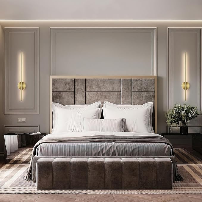 Battery Operated Modern Wall Sconces, Dimmable Wireless Wall Light Set of Two - Image 9