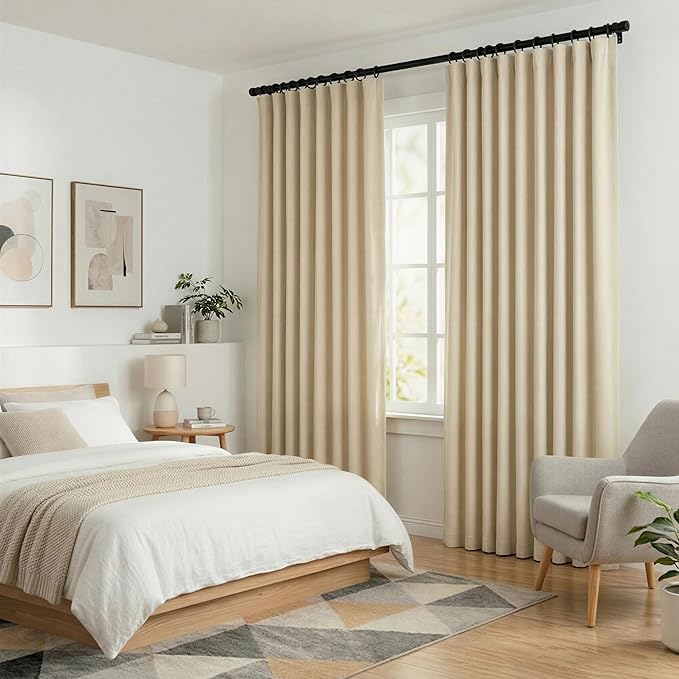 hoeflife Blackout Curtains for Bedroom Room Darkening Curtains for Living Room - Image 7