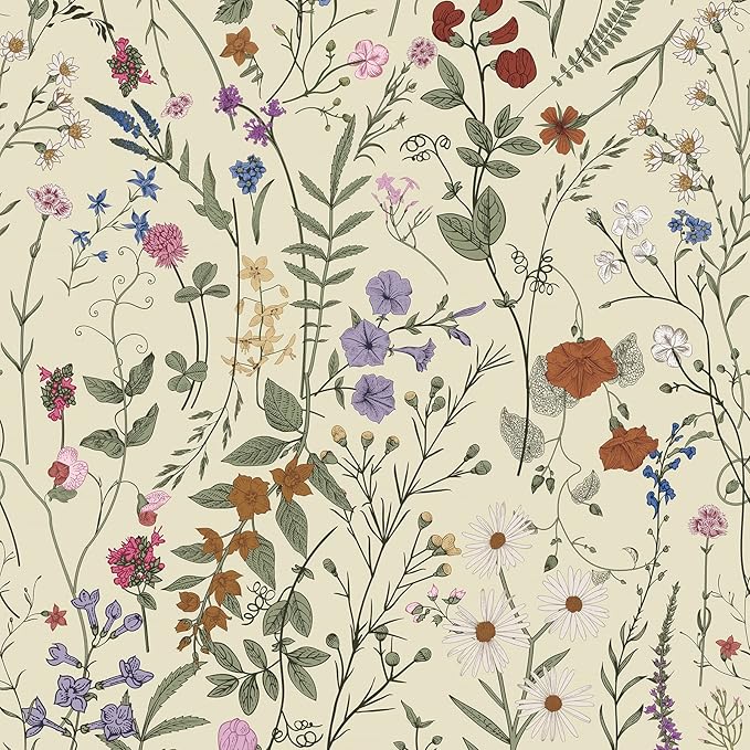 JiffDiff Floral Wallpaper Peel and Stick by wallpaper