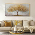 Large Framed Tree of Life Gold Wall Art, Large Canvas Prints Paintings Artwork by Cuspin