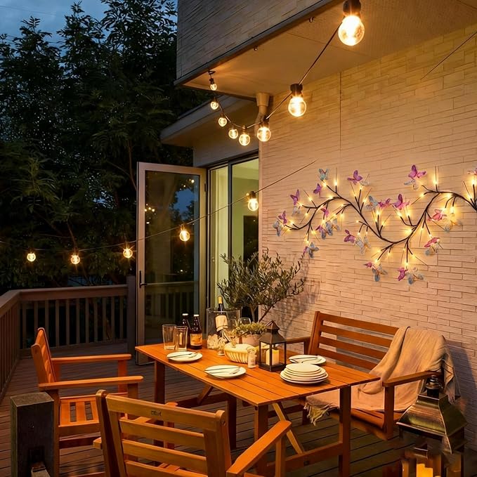 Willow Vine Light with Butterfly 48LED 5.9FT Enchanted Wall Decoration Vine - Image 5