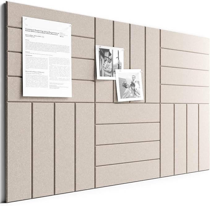 Bumusty Large Cork Board Alternative-36 x 24" Felt Bulletin Board Tiles by BUMUSTY