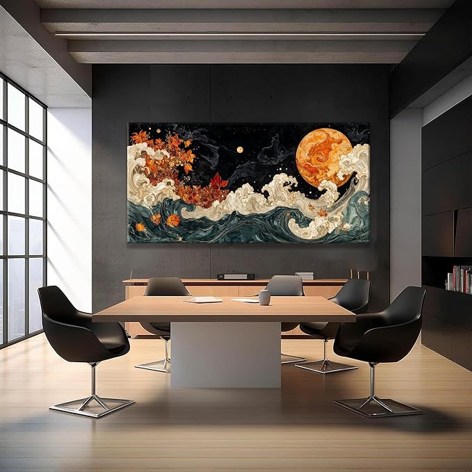 Large Wall Art For Living Room Boho Abstract Modern Wall Artwork Prints - Image 2