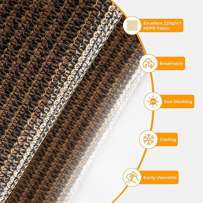 HOMEDEMO Outdoor Roller Shades for Patio, Sun Roller Shade Cloth Roll Blinds - Image 4