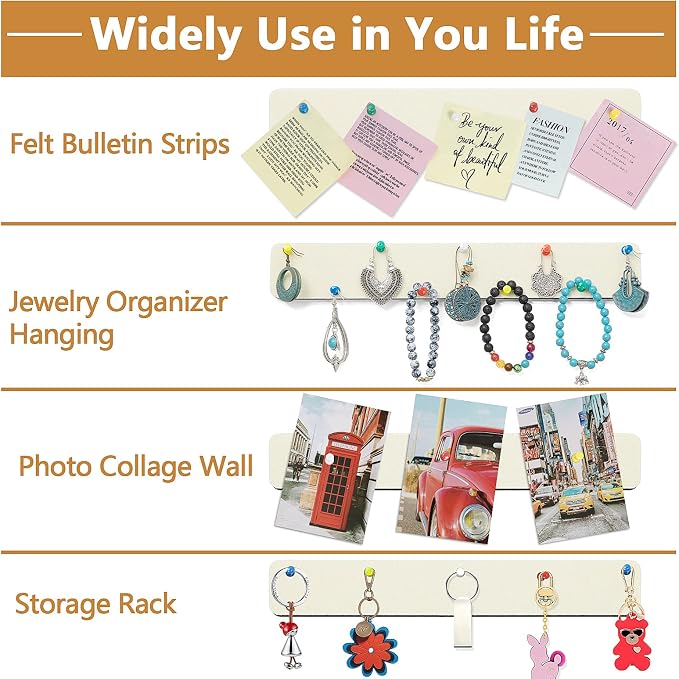 Felt Pin Board Bar Strips Bulletin Board - Image 2