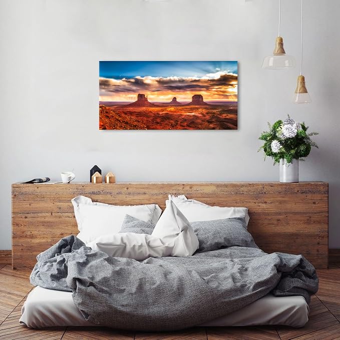 Monument Valley Mountain Wall Art Sunset Desert Wall Decor Nature National Park - Image 3