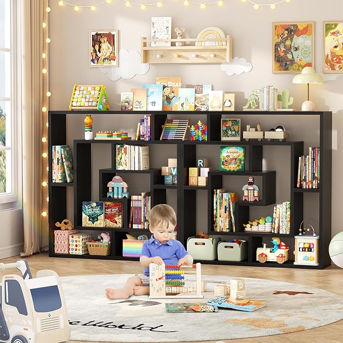Armocity 5 Tier Display Book Shelf Wall Mounted Bookshelf Freestanding - Image 7
