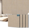 AKUMAX 4 Pack Wood Panels-3D Slat Wall Panelling by AKUMAXWOODWALLPANELS