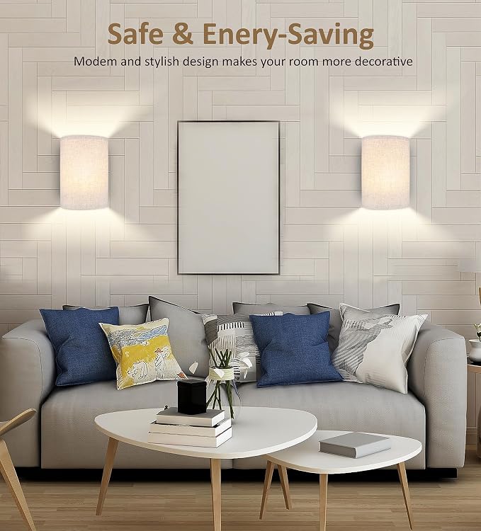 FINCMY Battery Operated Wall Sconces Set of Two, 18 RGB Colors Stick on Wall - Image 9