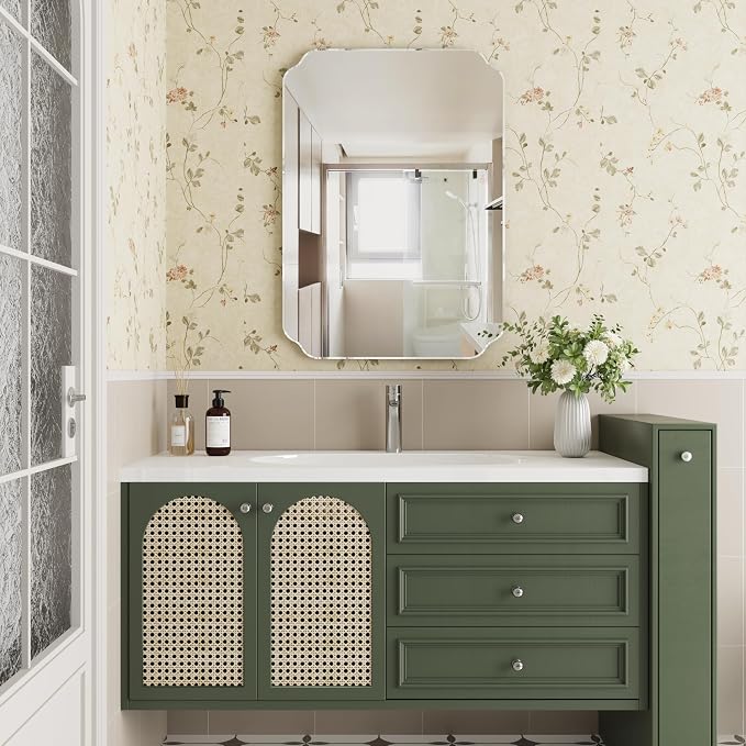 Bathroom Mirrors for Over Sink, Frameless Mirrors for Wall, 24x32 Inch Beveled - Image 5