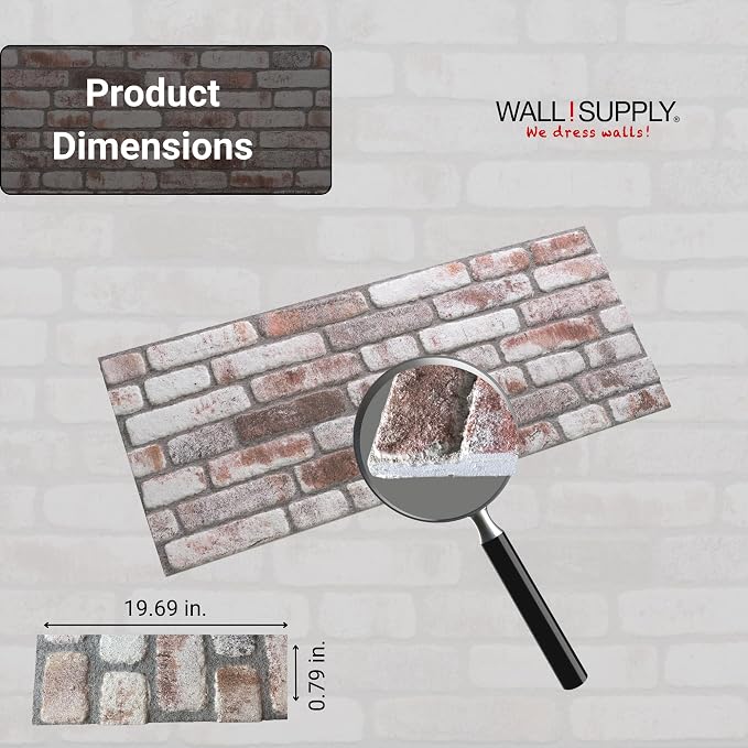 Wall!Supply 3D Wall Panels – Faux Brick, Bedroom & Office – Easy DIY - Image 6