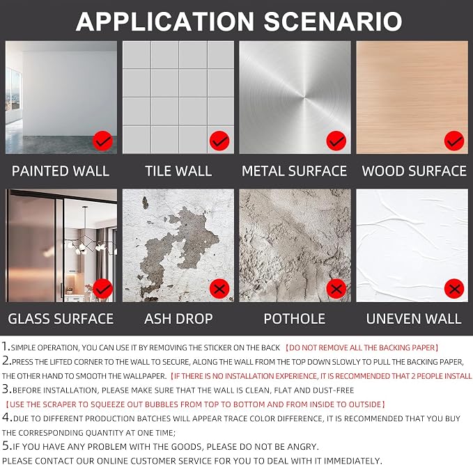Grey Wallpaper Self Adhesive Peel and Stick Wall Pattern - Image 7