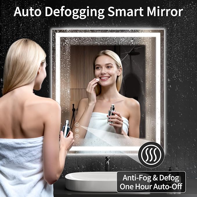 LED Bathroom Mirrors 36"x40" Bathroom Mirror - Image 3