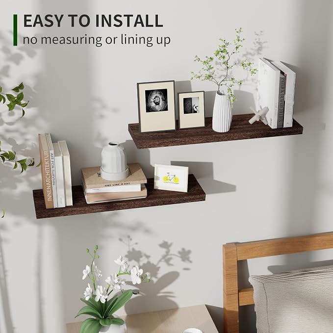 Marsmiles Wood Floating Shelves - Image 4
