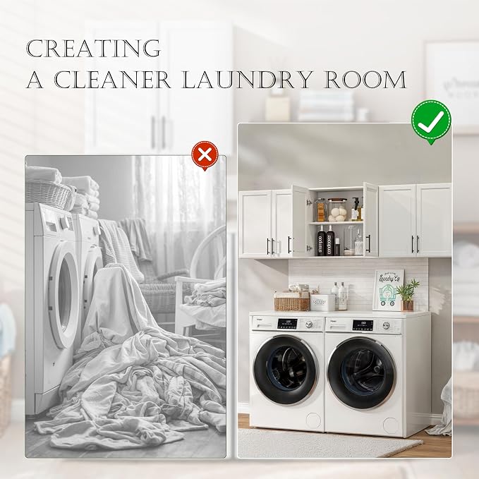 FIMELLO 70.8" W Wall Cabinets for Laundry Room, Cabinets for Laundry - Image 6