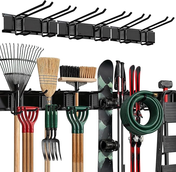 TIDYME Garage Wall Organizer | 48" Heavy-Duty Tool Storage Rack | Adjustable by Tidyme