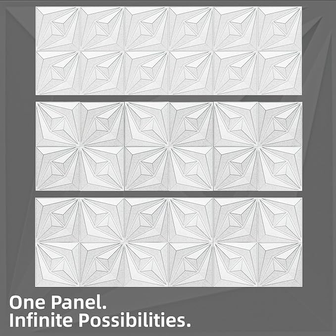 AMZDEPOT 50 Pack 3D Wall Panels - Image 2