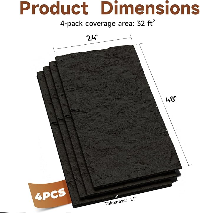 VooBang 4 Pack 3D Wall Panels, Lava Rock Molten Texture PU Wall Panels - Image 7