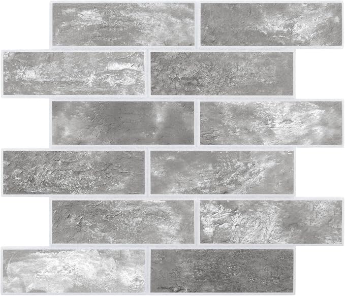 16-Pack 3D Faux Brick Acoustic Wall Panels, 11.8" x 11.8" PET Soundproof & by premiumqualitypeelandsticktile