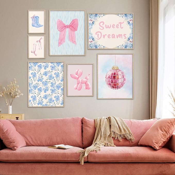 Habseligkeit Pink Posters for Room Aesthetic, Cute Wall Art Prints, Wall Decor - Image 4
