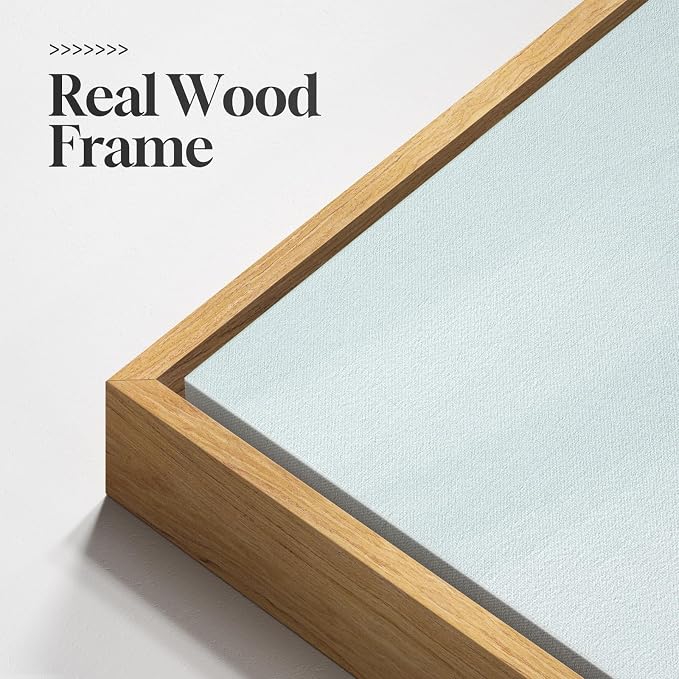 Large Framed Wall Art for Living Room, Horizontal Sage Green Abstract Landscape - Image 5
