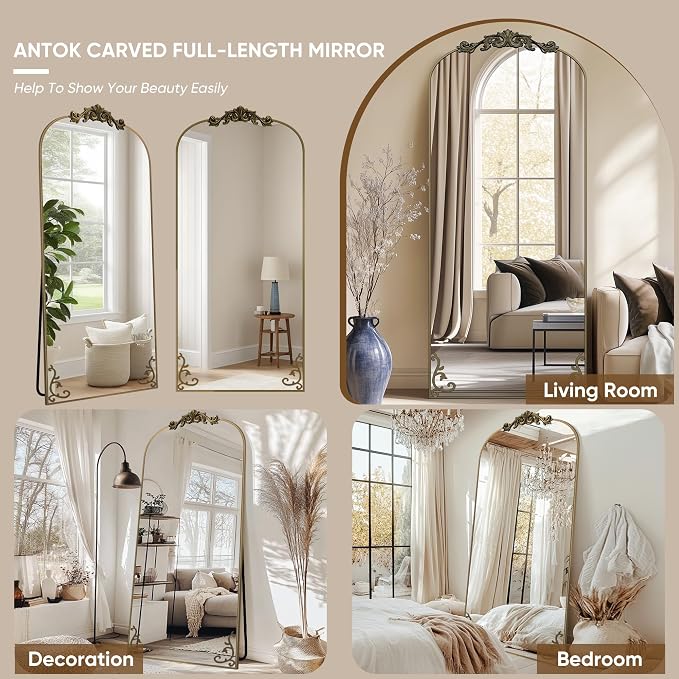 Antok Arched Full Length Mirror, Full Body Mirrors - Image 7