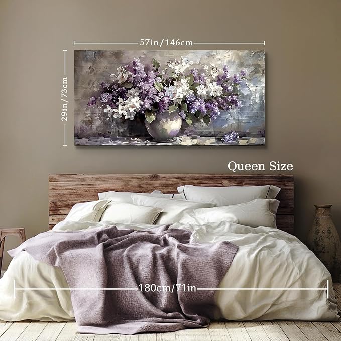 SERIMINO Large Wall Art for Living Room, Still Life Flowers Canvas Prints - Image 5