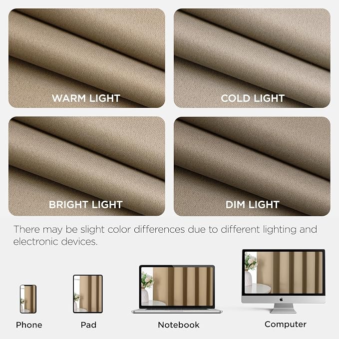 Joydeco Blackout Door Curtain for Doorway Privacy 90 Inches Long, Grommet - Image 8