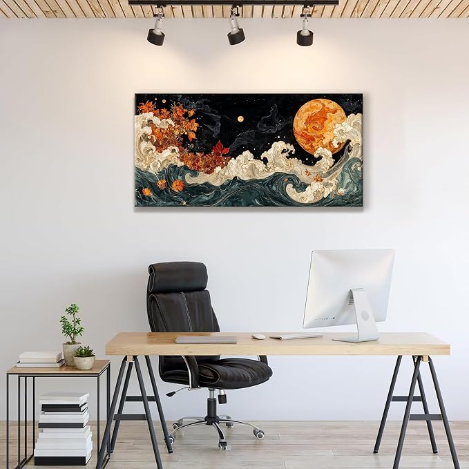 Suconvng Colorful Canvas Art Wall Decor Painting Picture Modern Boho Abstract - Image 4