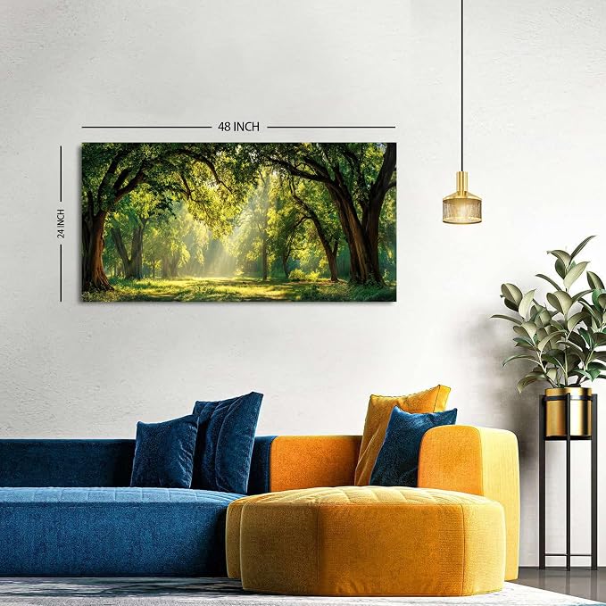 Forest Canvas Wall Art for Living Room Nature Landscape Pictures Wall Decor - Image 2