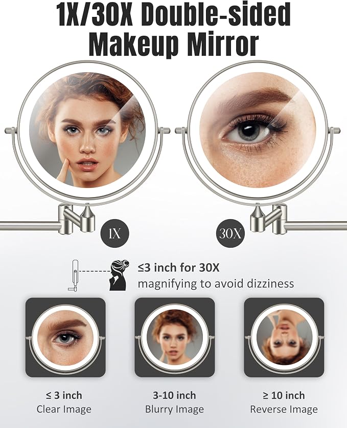 Wall Mounted Makeup Mirror - Image 2