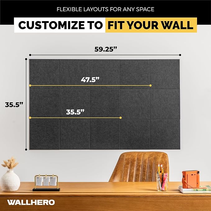 WALLHERO Cork Boards for Office, Dart Board Wall Protector, Cork Board - Image 4