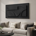 Large Framed 3D Textured Abstract Wall Art by Cuspin