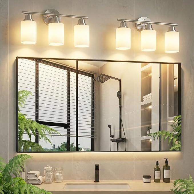 Unicozin 3 Light Bathroom Light Fixtures, Modern Vanity Lights - Image 7