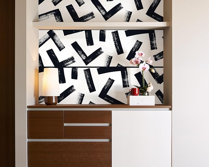 FLFK Black and White Design Wallpaper Border - Image 6