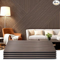 Acoustic Wood Wall Panels 4 Pack 47.6" x 23.6", Sound Proof Wooden Paneling by LARWORKS