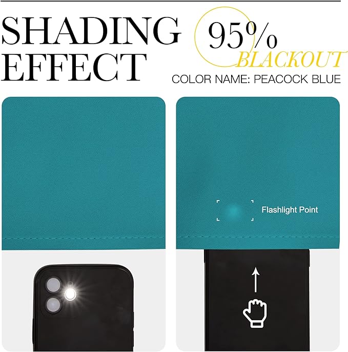 NICETOWN Room Darkening Curtains 90 inch Length 2 Panels, Thermal Insulated - Image 5