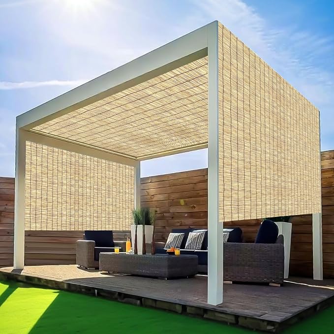 Bamboo Reed Fencing, Natural Reed Fence Rolls 3x10FT Feet High, Decorative - Image 6