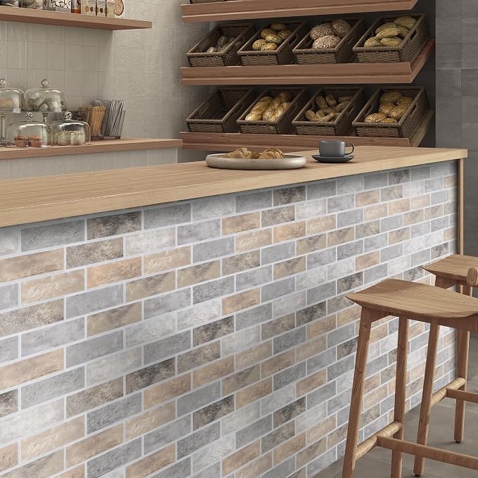 8-Pack 3D Faux Brick Acoustic Wall Panels, 11.8" x 11.8" PET Soundproof & Noise - Image 7