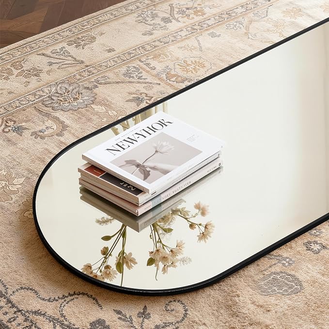 Simple Deluxe Arched Full Length Mirror, - Image 3