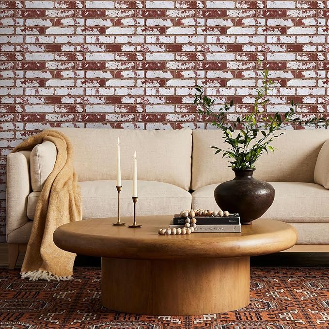 Commomy 3D Peel and Stick Brick, Ultralight Thin PVC Faux Brick Wall Panels - Image 6