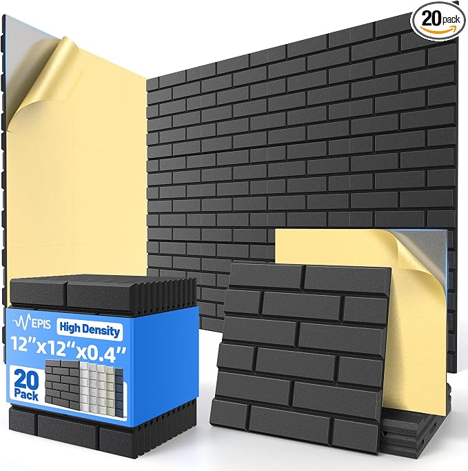 Nepis 20 Pack Acoustic Panels by NEPIS