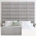 IFNOW Upholstered Wall Mounted Headboard, 3D Soundproof Wall Panels Peel and by IFNOW