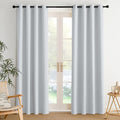 NICETOWN Room Darkening Draperies Curtains Panels, 2 Panels Greyish White W52 x by NICETOWN