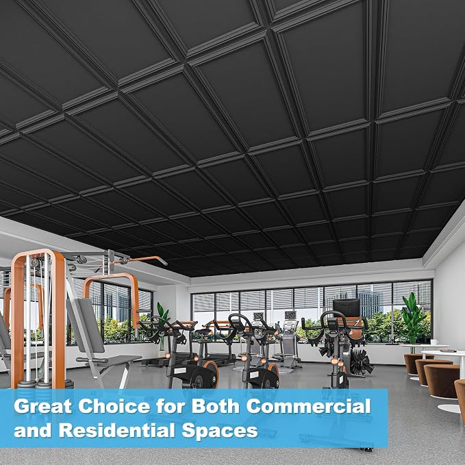 Art3d Drop Ceiling Tiles 48x24, Decorative PVC Ceiling Panels, Waterproof - Image 4