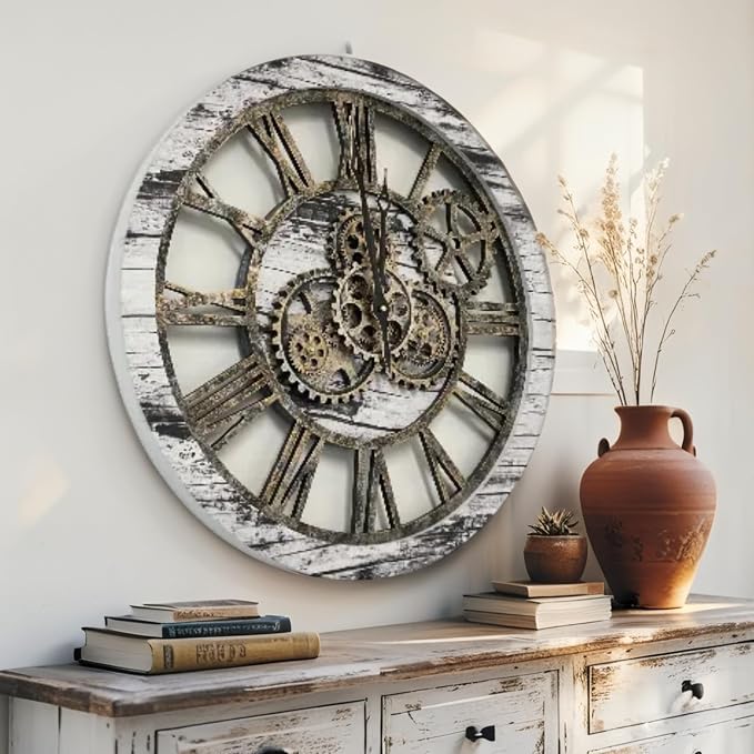 ImprovingLife The Gears Clock The Original Real Moving Gear Wall Clock Vintage - Image 4