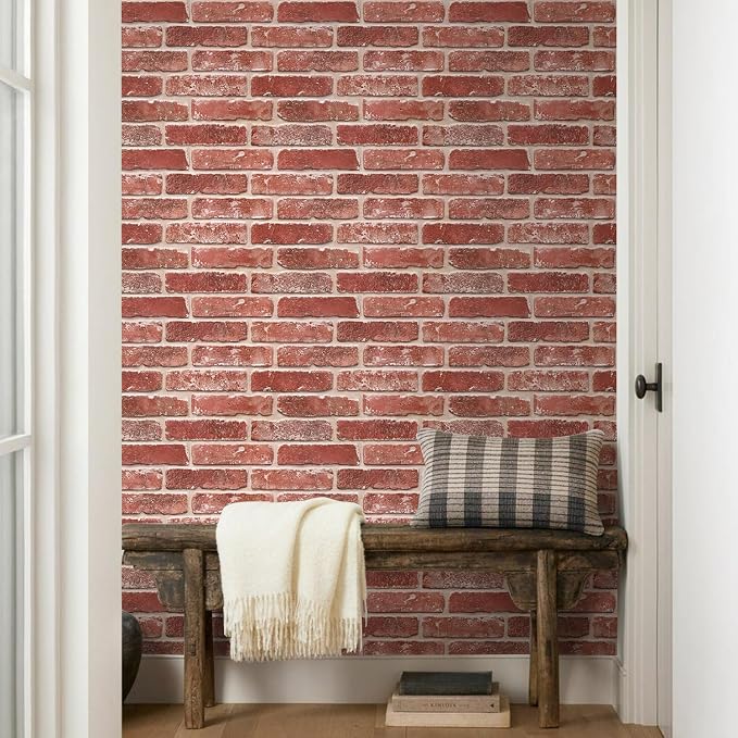 Commomy 3D Peel and Stick Brick, Ultralight Thin PVC Faux Brick Wall Panels - Image 8
