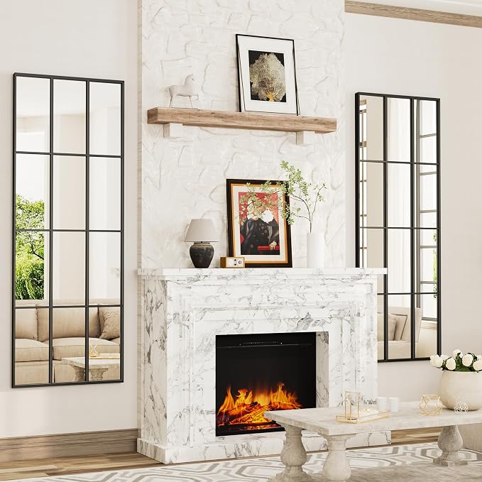 Mirror Full Length, Farmhouse Standing Mirrors Hanging or Leaning - Image 6