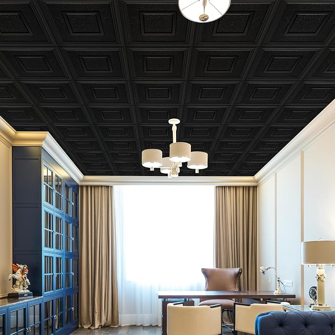 STICKGOO Drop Ceiling Tile 2ft x 2ft, Ceiling Panel High-Grade PVC Coverings 24 - Image 5