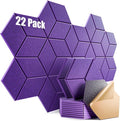22 Pack Self-Adhesive Acoustic Panels 12" X 10" X 0.4" by Dailycooper